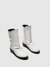 Botas com Fecho em Branco